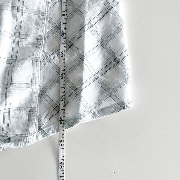 Wrangler Womens Checkered Snap Up Long Sleeve Western Shirt Blue White Small - Picture 7 of 8